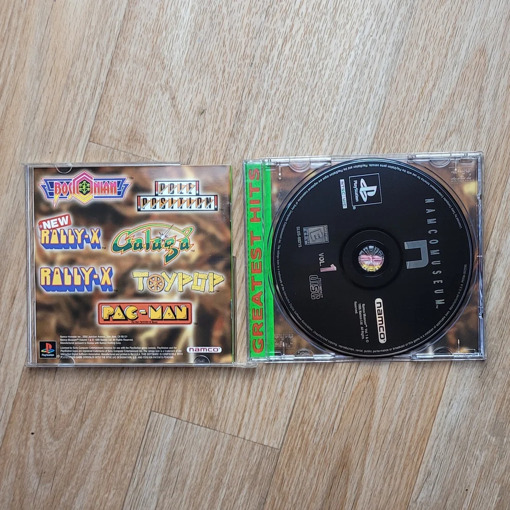 Sony PlayStation Namco Museum Vol. 1 - Green and Multicolor